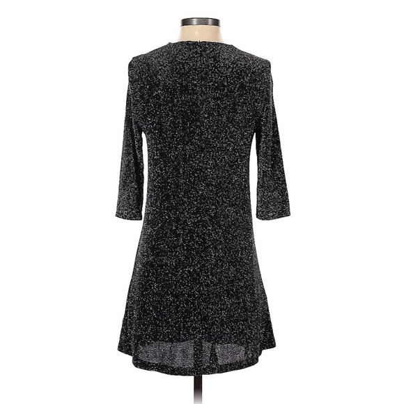 Zara |‎ W&B Collection Glitter Cocktail ALine Sleeve Dress Size Small - Picture 2 of 5